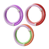 Maxbell Fitness Hoop Portable Outdoor Sports Folding Equipment for Adults Travel Gym green orange violet