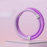 Maxbell Fitness Hoop Portable Outdoor Sports Folding Equipment for Adults Travel Gym violet pink