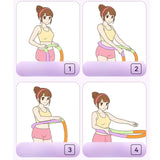 Maxbell Fitness Hoop Portable Outdoor Sports Folding Equipment for Adults Travel Gym violet pink