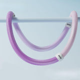 Maxbell Fitness Hoop Portable Outdoor Sports Folding Equipment for Adults Travel Gym violet pink