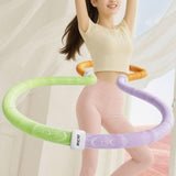 Maxbell Fitness Hoop Portable Outdoor Sports Folding Equipment for Adults Travel Gym violet pink