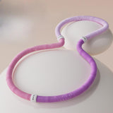 Maxbell Fitness Hoop Portable Outdoor Sports Folding Equipment for Adults Travel Gym violet pink