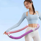 Maxbell Fitness Hoop Portable Outdoor Sports Folding Equipment for Adults Travel Gym violet pink