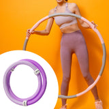 Maxbell Fitness Hoop Portable Outdoor Sports Folding Equipment for Adults Travel Gym violet pink