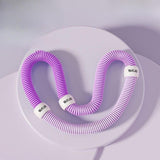 Maxbell Fitness Hoop Portable Outdoor Sports Folding Equipment for Adults Travel Gym violet pink