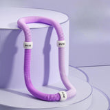 Maxbell Fitness Hoop Portable Outdoor Sports Folding Equipment for Adults Travel Gym violet pink