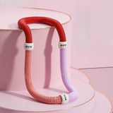 Maxbell Fitness Hoop Portable Outdoor Sports Folding Equipment for Adults Travel Gym pink