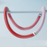 Maxbell Fitness Hoop Portable Outdoor Sports Folding Equipment for Adults Travel Gym pink