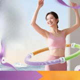 Maxbell Fitness Hoop Portable Outdoor Sports Folding Equipment for Adults Travel Gym pink