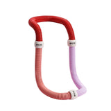 Maxbell Fitness Hoop Portable Outdoor Sports Folding Equipment for Adults Travel Gym pink