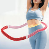 Maxbell Fitness Hoop Portable Outdoor Sports Folding Equipment for Adults Travel Gym pink