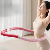 Maxbell Fitness Hoop Portable Outdoor Sports Folding Equipment for Adults Travel Gym pink