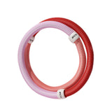 Maxbell Fitness Hoop Portable Outdoor Sports Folding Equipment for Adults Travel Gym pink