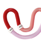 Maxbell Fitness Hoop Portable Outdoor Sports Folding Equipment for Adults Travel Gym pink