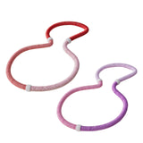 Maxbell Weighted Fitness Hoop Foldable PVC Sports Training Workout for Kids Home Gym red pink