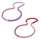 Maxbell Weighted Fitness Hoop Foldable PVC Sports Training Workout for Kids Home Gym red pink