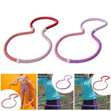 Maxbell Weighted Fitness Hoop Foldable PVC Sports Training Workout for Kids Home Gym red pink