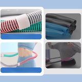 Maxbell Weighted Fitness Hoop Foldable PVC Sports Training Workout for Kids Home Gym red pink