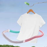 Maxbell Weighted Fitness Hoop Foldable PVC Sports Training Workout for Kids Home Gym red pink