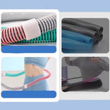 Maxbell Weighted Fitness Hoop Foldable PVC Sports Training Workout for Kids Home Gym violet pink