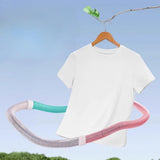 Maxbell Weighted Fitness Hoop Foldable PVC Sports Training Workout for Kids Home Gym violet pink