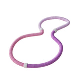 Maxbell Weighted Fitness Hoop Foldable PVC Sports Training Workout for Kids Home Gym violet pink
