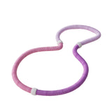 Maxbell Weighted Fitness Hoop Foldable PVC Sports Training Workout for Kids Home Gym violet pink