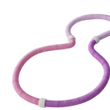 Maxbell Weighted Fitness Hoop Foldable PVC Sports Training Workout for Kids Home Gym violet pink