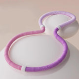 Maxbell Weighted Fitness Hoop Foldable PVC Sports Training Workout for Kids Home Gym violet pink