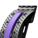 Maxbell Back Stretcher Extender Back Relaxation Waist Traction for Home Living Room black violet