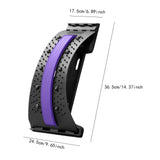 Maxbell Back Stretcher Extender Back Relaxation Waist Traction for Home Living Room black violet