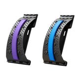 Maxbell Back Stretcher Extender Back Relaxation Waist Traction for Home Living Room black violet