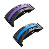 Maxbell Back Stretcher Extender Back Relaxation Waist Traction for Home Living Room black violet