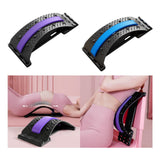 Maxbell Back Stretcher Extender Back Relaxation Waist Traction for Home Living Room black violet