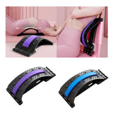 Maxbell Back Stretcher Extender Back Relaxation Waist Traction for Home Living Room black violet