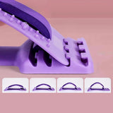 Maxbell Back Stretcher Extender Back Relaxation Waist Traction for Home Living Room black violet