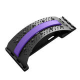 Maxbell Back Stretcher Extender Back Relaxation Waist Traction for Home Living Room black violet