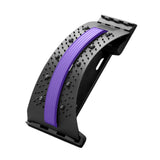 Maxbell Back Stretcher Extender Back Relaxation Waist Traction for Home Living Room black violet