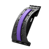Maxbell Back Stretcher Extender Back Relaxation Waist Traction for Home Living Room black violet