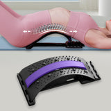 Maxbell Back Stretcher Extender Back Relaxation Waist Traction for Home Living Room black violet