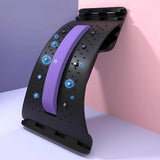 Maxbell Back Stretcher Extender Back Relaxation Waist Traction for Home Living Room black violet