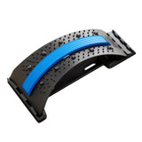 Maxbell Back Stretcher Extender Back Relaxation Waist Traction for Home Living Room black blue