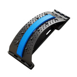 Maxbell Back Stretcher Extender Back Relaxation Waist Traction for Home Living Room black blue