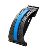 Maxbell Back Stretcher Extender Back Relaxation Waist Traction for Home Living Room black blue