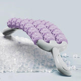 Maxbell Massage Roller Stick Gym Handheld Shoulders Thighs Sports Body Muscle Roller Purple