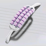 Maxbell Massage Roller Stick Gym Handheld Shoulders Thighs Sports Body Muscle Roller Purple