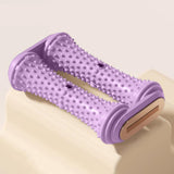 Maxbell Massage Roller Stick Gym Handheld Shoulders Thighs Sports Body Muscle Roller Purple