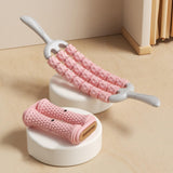 Maxbell Massage Roller Stick Gym Handheld Shoulders Thighs Sports Body Muscle Roller Pink