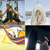 Maxbell Heavy Duty Chain Thick Stainless Steel Chain for Porch Tree Swing Boxing Bag 660mm silvery