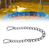 Maxbell Heavy Duty Chain Thick Stainless Steel Chain for Porch Tree Swing Boxing Bag 990mm silvery